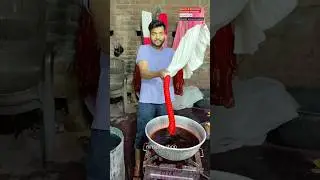 Red & black linen tie dye saree #redsarees #blacksaree #tiedye #trendingsarees #shortsvideo