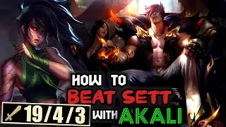 How to Beat  SETT as Akali Mid [FIRST PENTAKILL S12]- Akali vs Sett Full gameplay I Care4Dash