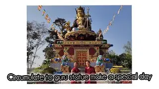 Circumulate to guru statue make a special day. @Bhutanmonk7 