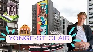 This Neighbourhood is DIRECTLY On The Subway Line : Yonge and St Clair Neighbourhood TOUR
