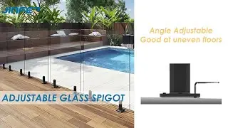 JINFER NEW ADJUSTABLE BLACK GLASS SPIGOT INSTALLATION VIDEO - TOP MOUNT