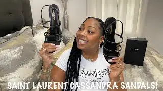 UNBOXING SAINT LAURENT CASSANDRA LEATHER SANDALS | LUXURY UNBOXING UNDER $1000 | SUMMER SANDALS 2022