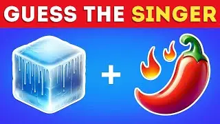 Guess The Singer by Emoji | Music Quiz 🎵 Drake, Shakira, Bruno Mars, Dua Lipa Music challenge test