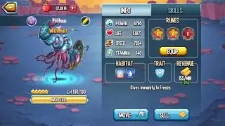 Monster Legends - Super Watinhart level 130 review