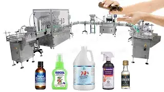 Automatic Liquid Filling Line Alcohol Filling Machine Liquor Bottling Machine