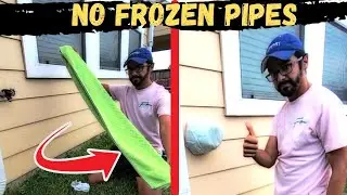 How To Winterize Water Faucets | Quick DIY | Freeze Prevention | Towel Bag and Tape Method