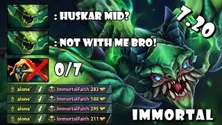 [Viper] IMBA Hero Destroy Huskar Mid in 16Min Butterfly FullGame Dota 2 7.20e