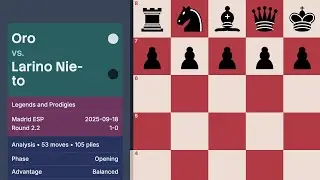 Oro vs Larino Nieto &mdash; Legends and Prodigies 2025 (Round 2.2)