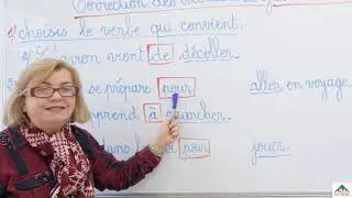 cours de français - 5ème année primaire - correction des exercices de grammaire et conjugaison
