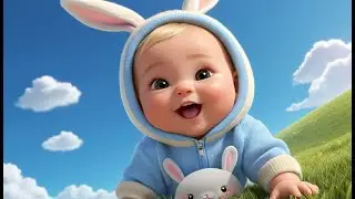 Baby Bunny Bounce Bounce Joy | Cute Bunny Song for Kids | Fun Counting & Dance Rhyme