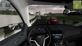 Hyundai Solaris Hatchback City Car Driving Logitech G29 Gameplay