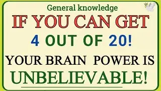 General Knowledge Quiz | GK Pulse | If You Can Get 4 Out of 20, Your Brain Power is Unbelievable!
