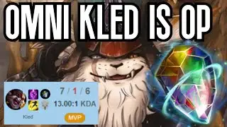 NEW OMNISTONE ON KLED IS ACTUALLY INSANE! S10 Kled Top Gameplay! -League of Legends