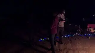Cozy Campfire | Bonfire | Full Moon Night Ambience | Cracking Fire Sounds | Winter Night | 2