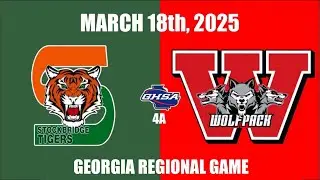 Georgia State High School Soccer 4A | Stockbridge HS vs Woodland HS Regional Game March 18, 2025