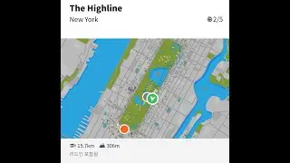 Zwift - The Highline, New York 40min 10.5km (6.5 miles) 179m (587&lsquo;) 9.9km (6.2 miles) 210