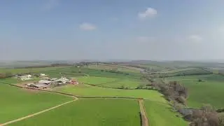 Stunning Aerial view of Devon England