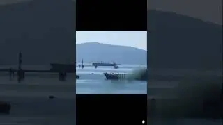 Damaged Russian naval landing ship in Crimea after Ukrainian Armed Forces' #ukraine #shorts