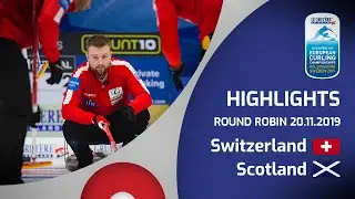 HIGHLIGHTS:Switzerland v Scotland &ndash; round robin &ndash; Le Gruy&egrave;re AOP European Curling Championships 2019