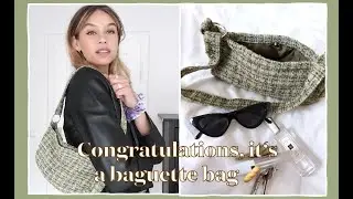 DIY Baguette Bag * Bag Upcycle* super easy & super cute