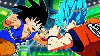 (EARLY DLC) NEW Kid GT Goku ALL Combos, Specials, & SSJ4 Ultimates - Dragon Ball FighterZ Gameplay