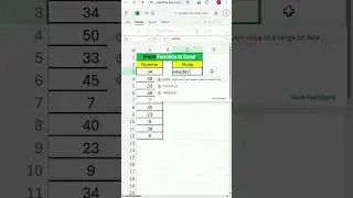 Mode Formula In Excel | Excel Formula | Mode Function | Excel World