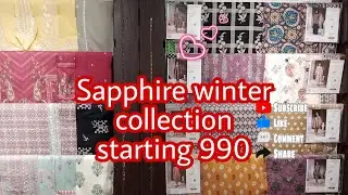 sapphire winter unstitched collection 2021