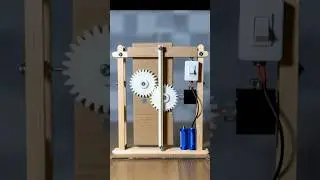 DIY Mechanical Gate Using DC Motor | Real Working Model #shortsfeed #toys #diy #dcmotor