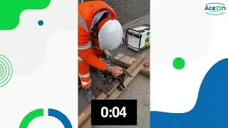 Electric vs Petrol Rail Drill | AceOn PES Portable Energy Storage in Action