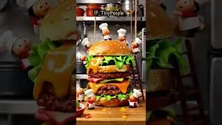 How delicious burger is made | Satisfying animation #shorts #burger #animation