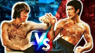 BRUCE LEE Vs CHUCK NORRIS en la VIDA REAL