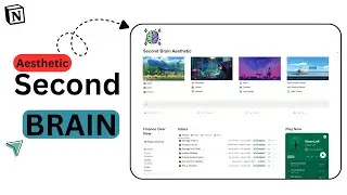 Aesthetic Second Brain Notion Template 2025