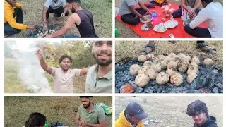 Litti chokha picnic party #Bihari dishes/ saada bahar team 😀😋