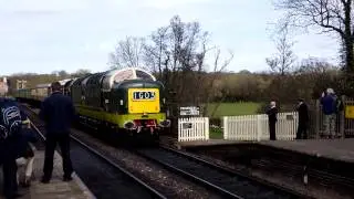 Deltic D9009 at Bluebell Railway 17/04/2015