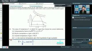 AIATS TEST 3A Paper 2Code G For Class XII Studying CHEMISTRY JEE Advanced 2018 Q31 to 35