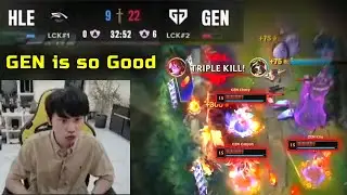 Doinb Reactions : GEN Destroying HLE - 3 Game Highlight / WORLDS 2024