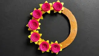 Paper Wall Hanging Making at Home | Easy Paper Craft for Room Decor