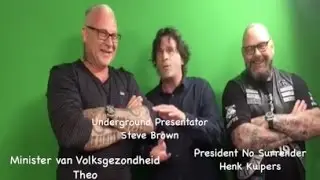 President No Surrender Henk Kuipers & Underground Presentator Steve Brown.