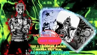 +4 Tending Anime Manga Edit Preset | Alight motion | ONE PIECE SPECIAL | #10