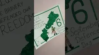&ldquo;6 September defence day&rdquo; poster idea 💡 #viral short #like and subscribe