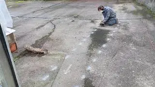 Cutting Asphalt for Gas Line
