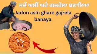 Jadon asin ghare gajrela banaya ਜਦੋਂ ਅਸੀਂ ਘਰੇ ਗਜਰੇਲਾ ਬਣਾਇਆ