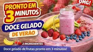 🍨 DOCE GELADO CREMOSO DE BANANA (3 MINUTOS)