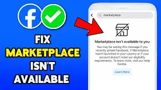 How To Fix Facebook Marketplace Isn't Available To You (2024) | Solved Marketplace Not Showing
