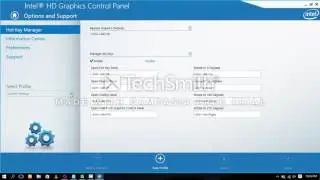 Options And Support Setting In Intel Hd graphics Control Pannel