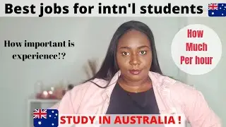 How much can int'l students in Australia make/ hour $40?? 🇦🇺 Common jobs available for int'l student