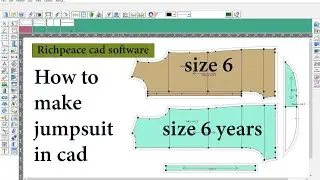kids jumpsuit pattern making| Richpeace cad software for beginners