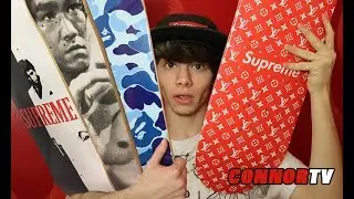 $100,000 SKATEBOARD COLLECTION SUPREME BAPE LOUIS VUITTON!!!
