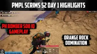 PH - Bomber 200IQ Gameplay to Get Chicken | Orange Rock Domination | PMPL Scrims Highlight