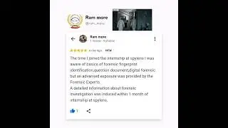 Forensic Science Internship reviews of April 2023 batch.